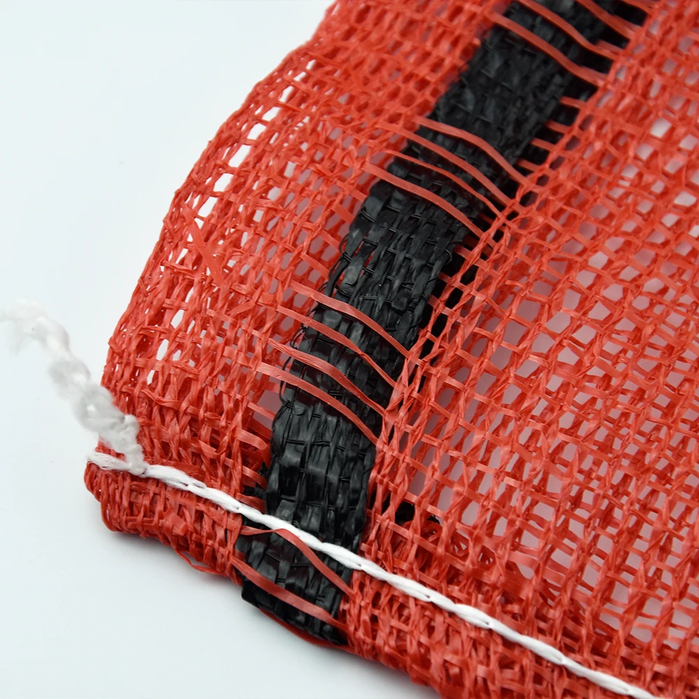 Factory made 40*70cm resealable mesh bags for firewood