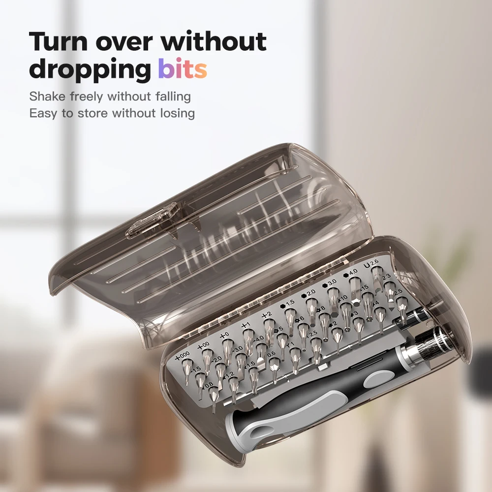 32 in 1 Small Screwdriver Set Magnetic Repair Tool Kit for Laptop iPhone Cell Phone PC MacBook Computer PS5 Xbox Electronic