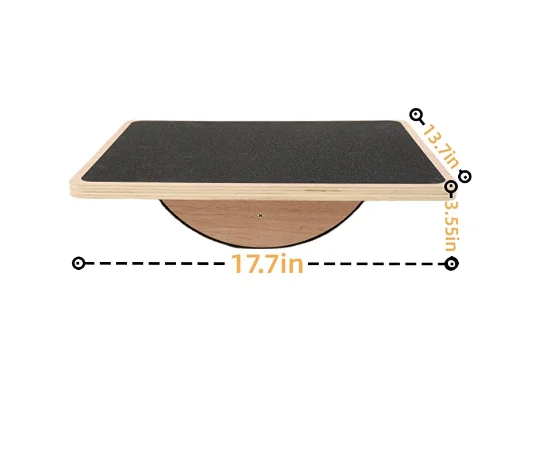 Balanced fitness board exercise suitable for children and adults, wooden balance board
