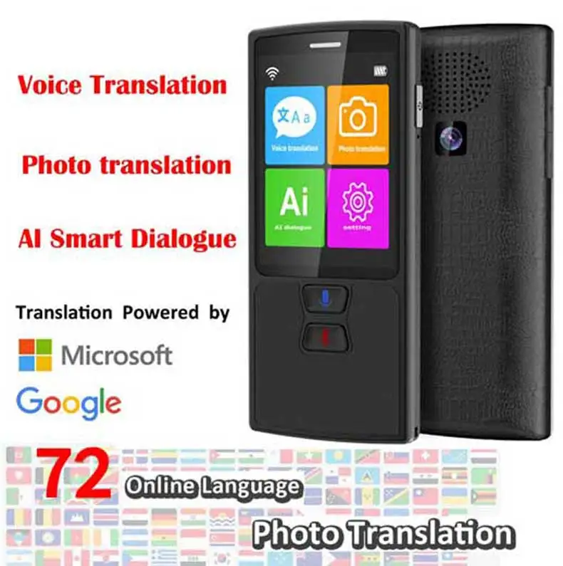 Global Travel Chinese Language Online Translation Pocket Translator Smart Voice Translators Device