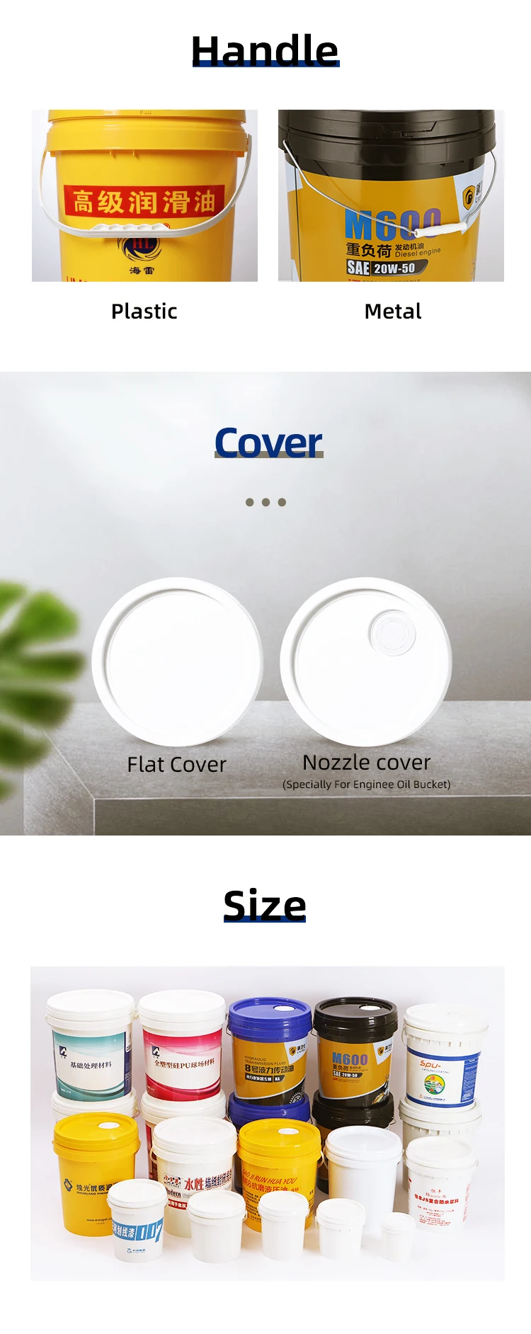 5 gallon 20 liters car wash clear food grade champagne popcorn plastic bucket with gamma seal lid handle stand