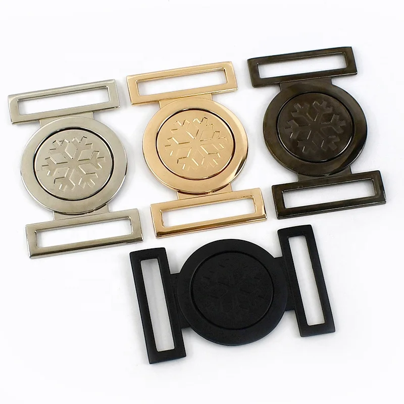 Deepeel AP476 40mm DIY Handmade Garment Accessories Decorative Belt Buckle All- Match Snowflake Pattern New Style Belt Buckle