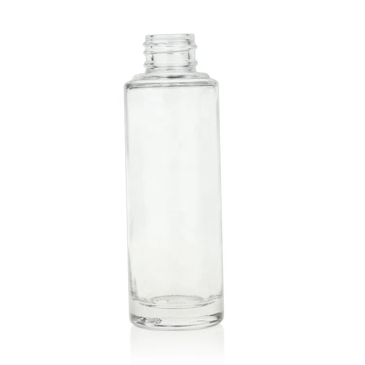 Empty cosmetic packaging frosted glass bottle containers 50ml 80ml 150ml skin care cream high pressure spray pump lotion bottle