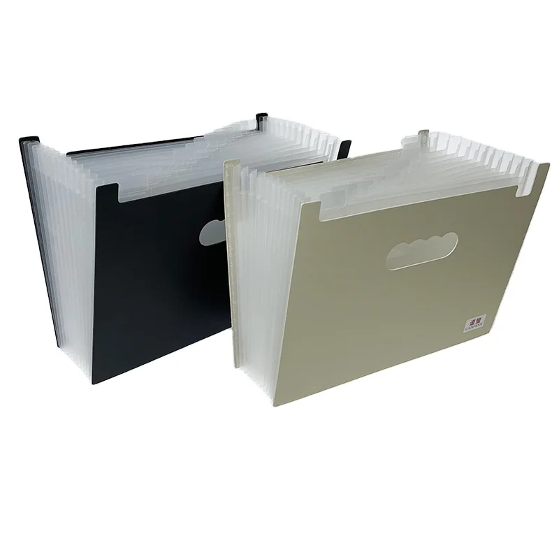 Best Price Desktop File Folder PP Plastic Large Custom Printed A4 13 Pockets Office Supplies Expanding File Folder