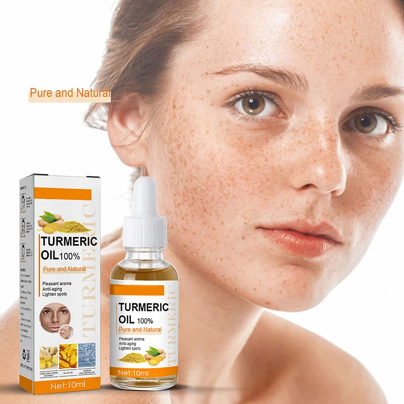 OEM Natural Organic Moisturizing Nourishing Whitening Anti-aging Anti Acne Essential Oil Lightening Facial Face Tumeric Oil