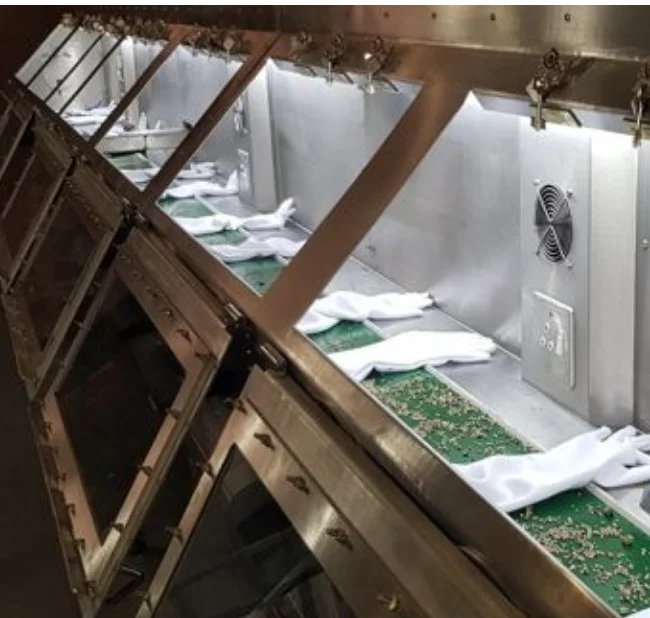 Neoprene Gloves Black For Isolator Cabinet & Cleaning a Negative Pressure LFGI gloves