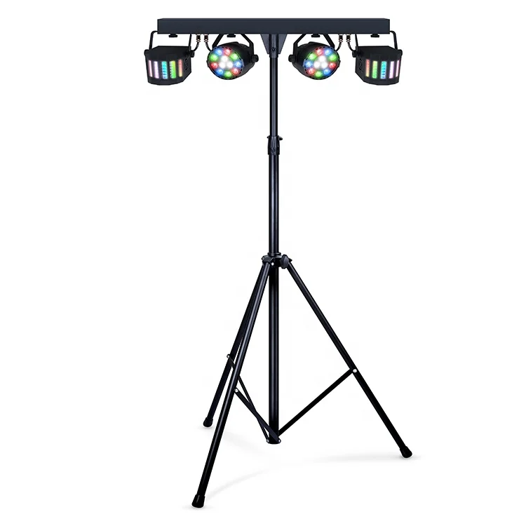 60W portable auto mobile dj lighting kit disco party light bar system led par effect led derby lights kit set for wedding event