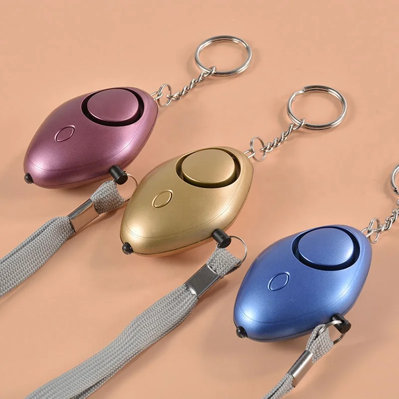 
Portable Personal Alarm Anti Panic Alarm with Key Ring 130DB Portable Self Defense Alarm KeyChain 