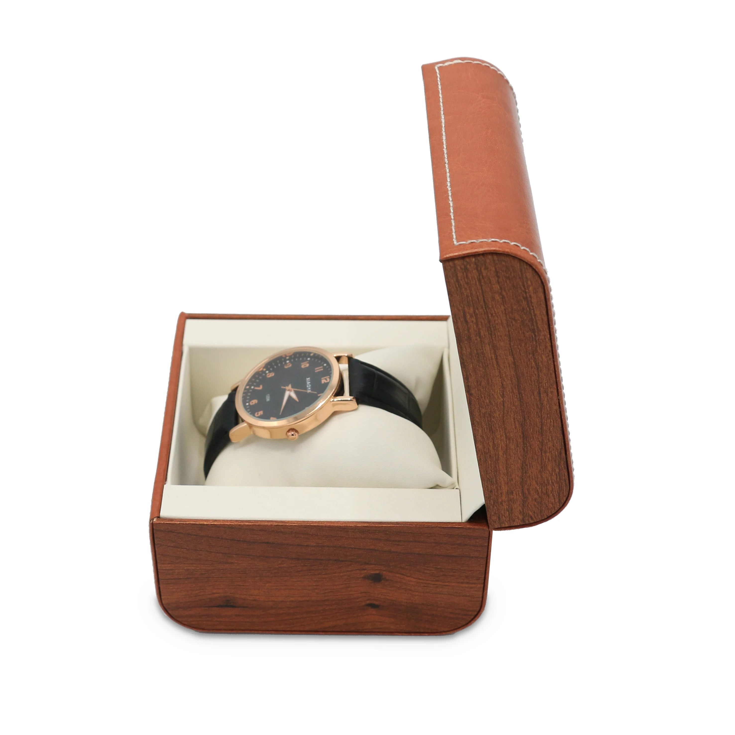 Factory supply wholesale leather watch box case with good price