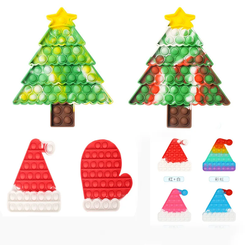 
Christmas Halloween New Designs Fidget Packs Figet Simple Dimple Pop Fidget Toy Figit Pop Autism Sensory It Toys 