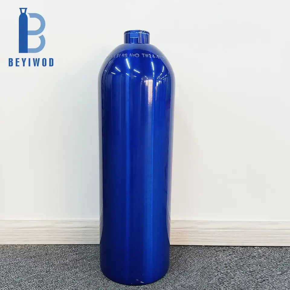 New Aluminum Gas Bottles Cylinder Nitrogen Gas Cylinders with Valves