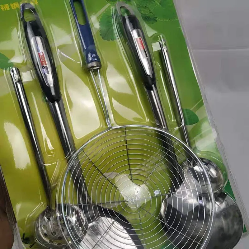 Popular OEM Hot Sale 5PCS Heat Resistant Flexible Eco-friendly Reusable Kitchen Cooking Ware Set Plastic Cooking Utensil Sets