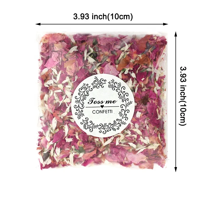 Wholesale High Quality Biodegradable Natural Wedding Confetti Dried Flowers Rose Petals