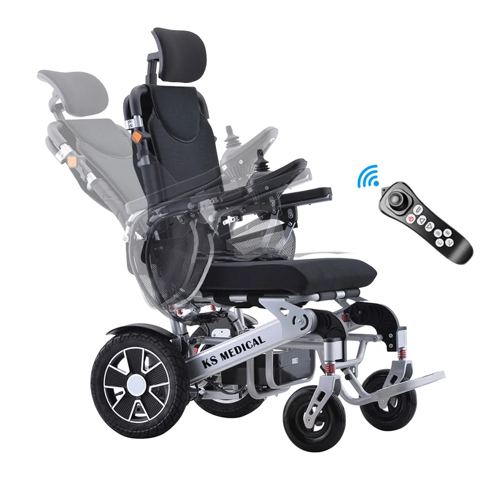 KSM-606AR Auto Reclining Medical Electric Power Indoor Wheelchair Pride Mobility Chairs Supplier for Disabled People