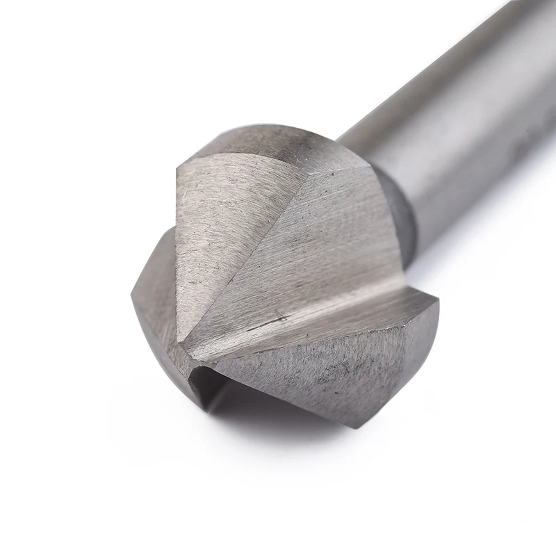 6PCS 3 Flute Countersink Drill Bit Set 90 Degree Counter Sink Chamfering  Cutter