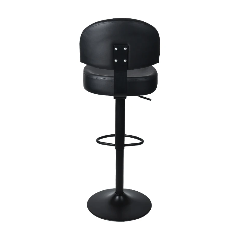 
All Black PU Leather Cheap Bar Chair 