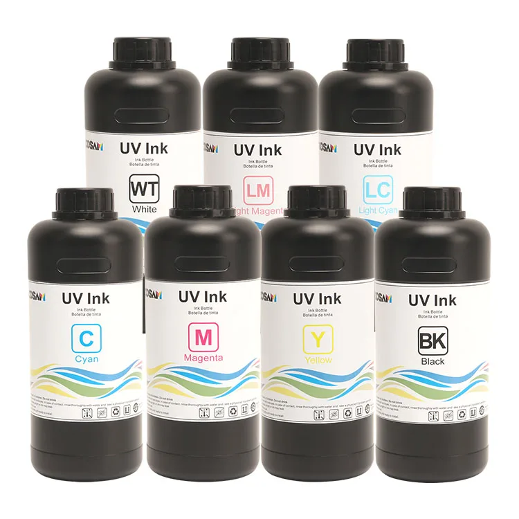 1 5 Liter LED Curable UV Printer Ink For Canon Colorado 1630 1640 1650 UV LED Gel Flexo Rigid Ink Large Format Printer