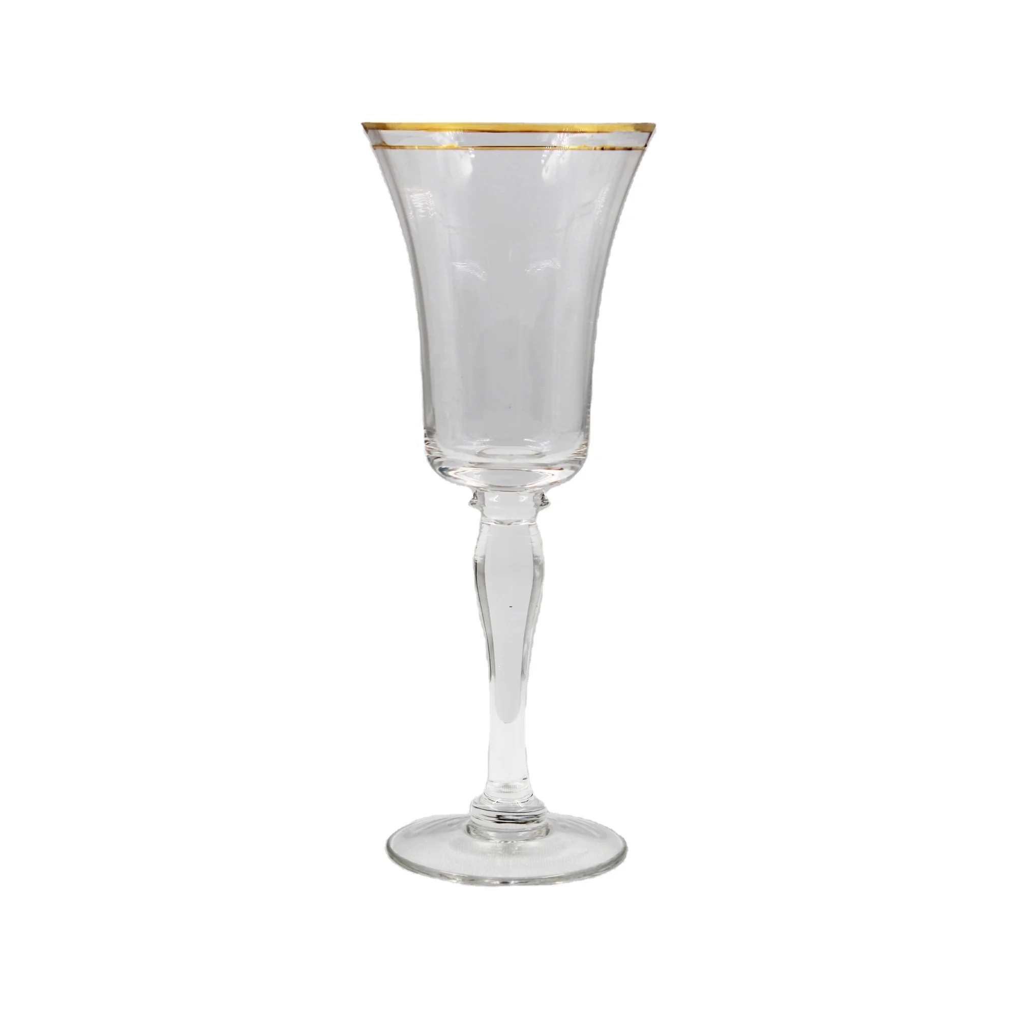 Роскошный Хрустальный Красочный Высококачественный ручной выдувной розовый винтажный стеклянный стакан для посудомоечной машины с цветным золотым ободом и розовым вином 6 5 унций