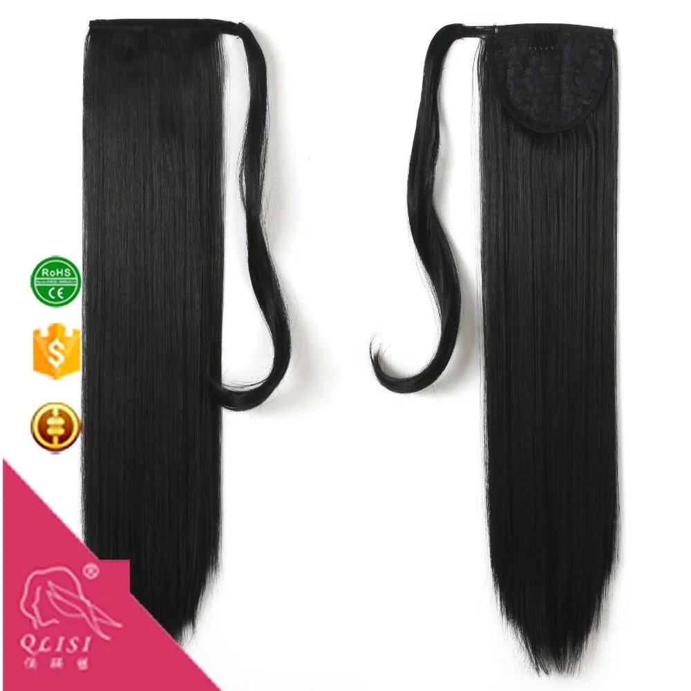 
Easy to wear synthetic hair ponytail long straight ponytail draw string ponytail 