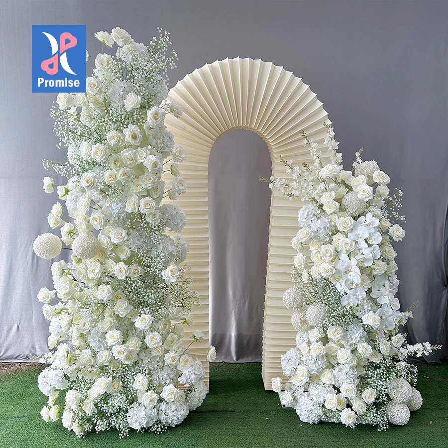 Обещание свадебного события цветочный дизайн детская дуга цветок искусственная Шелковая Роза арка