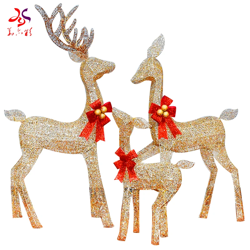 2024 New Christmas decoration Christmas reindeer outdoor modeling deer lamp Christmas lighting