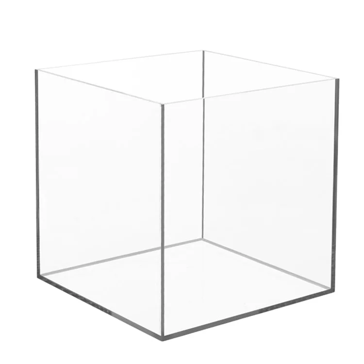JAYI Custom Size Clear 5 Sided Acrylic Box