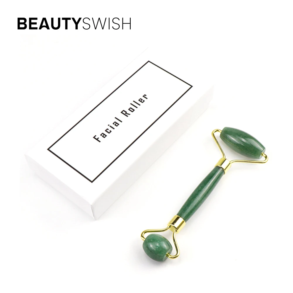 Female Anti Wrinkle Face Lifting Massager Jade Roller Face Rose Quartz Facial Jade Roller And Gua Sha