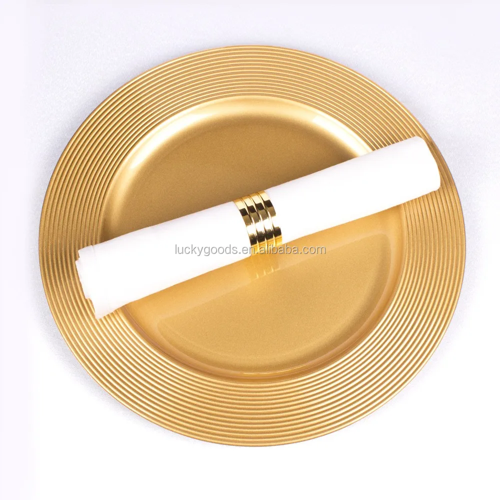 LCK088 Round Red Christmas Decorate Plate Wholesale