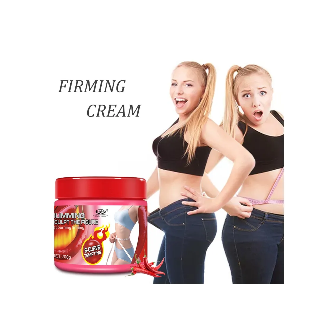 Weight Loss hot cream slimming fat burn Effective Fat Burning Natrual Red Pepper   slimming cream