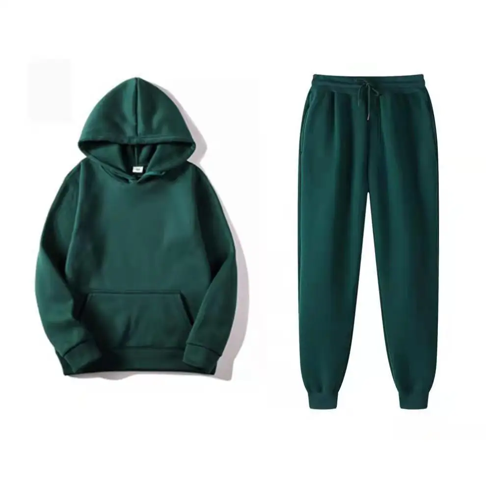 Custom Logo Fitness Sports Trousers Two Pieces Set Man tracksuit Hoodies For