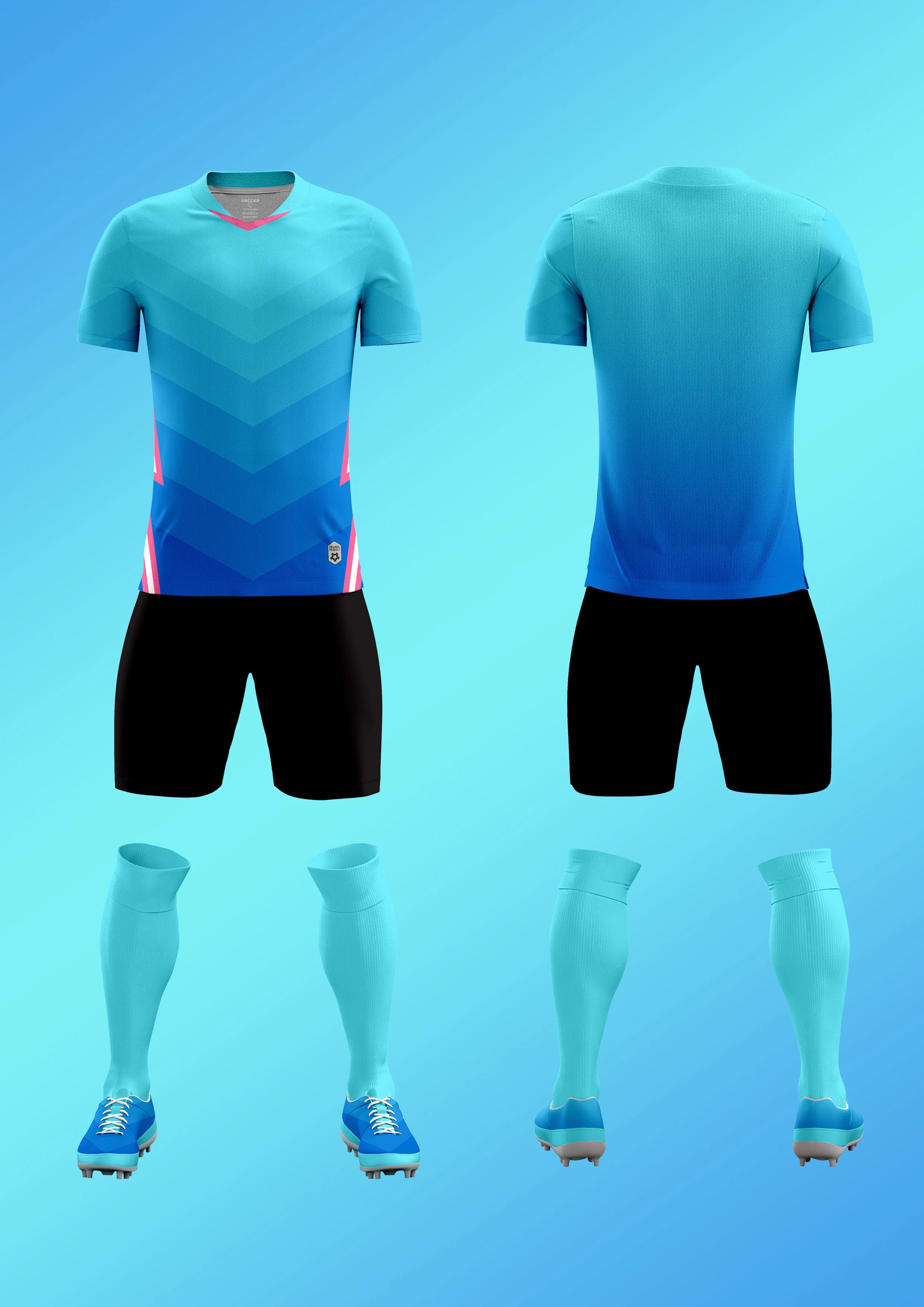 Custom Team Uniform/soccer Uniform For Men Full Dye Sublimation Uniform Sanitary Wear Stripe soccer wear brazil