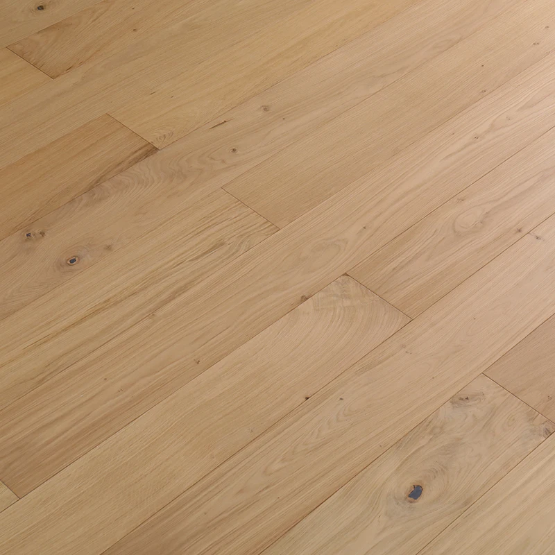 Hotel / Villa / Apartment Natural Color Solid Wood Floor French Oak Unfinished Wood Flooring