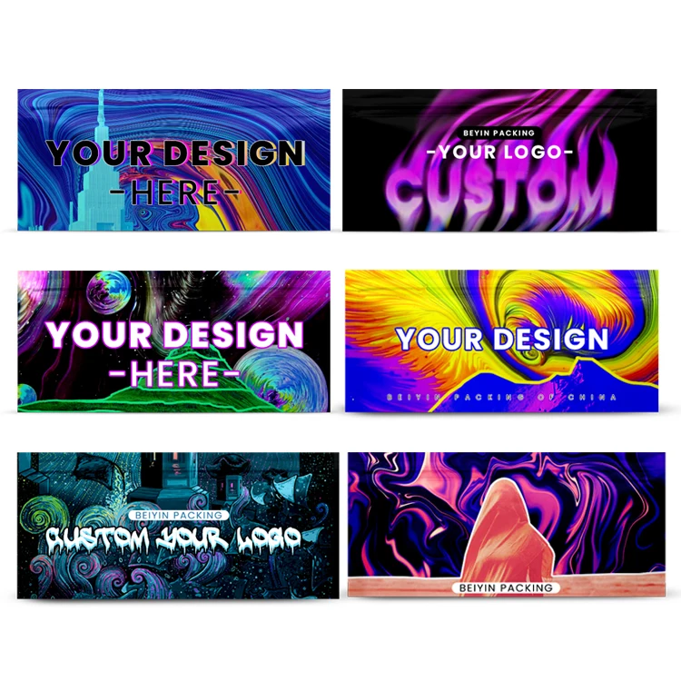 Printed Pre Roll Packaging Mylar Bags And Crc Plastic Pre Roll Tube Package