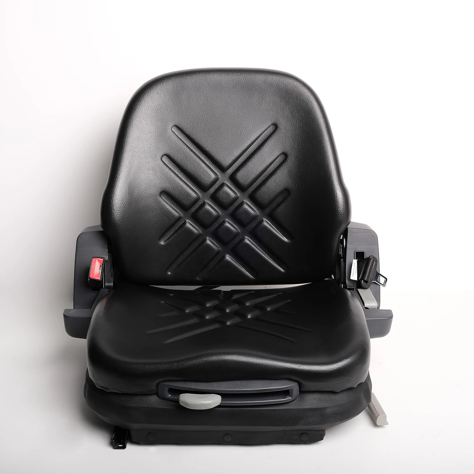 Universal Comfortable PVC Forklift Truck Seat with Integrated Bag Suspension Weight Adjustment for CLARK CAT Forklift Trucks
