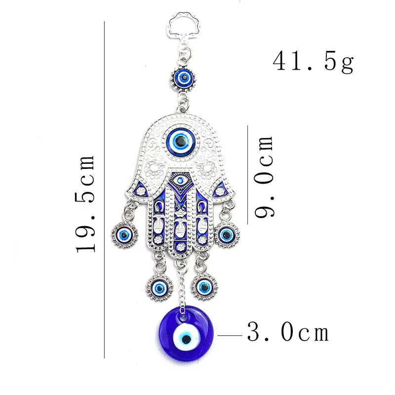 Egypt fatima eye exorcism lucky amulet metal memorial wind chimes keychain pendant key chains