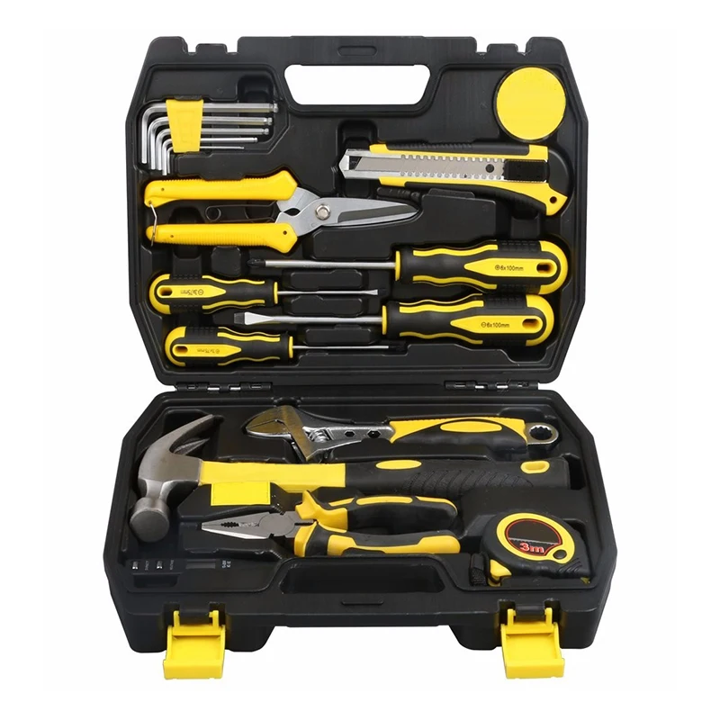  Hot Selling Tool Set General Household Hand Kit with Plastic Toolbox Storage Case