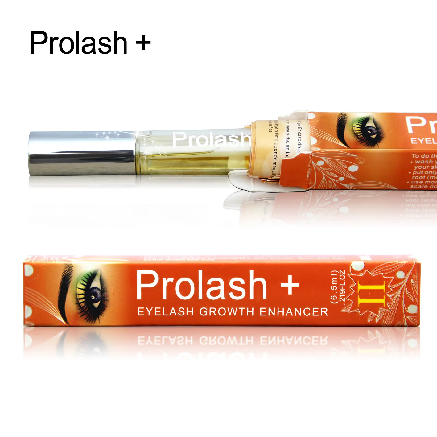 Prolash+ Eyelash Growth Serum Vegan 100% Lash Boost Enhance Biology Enzyme EPM Formula Lash Serum 6.5ml