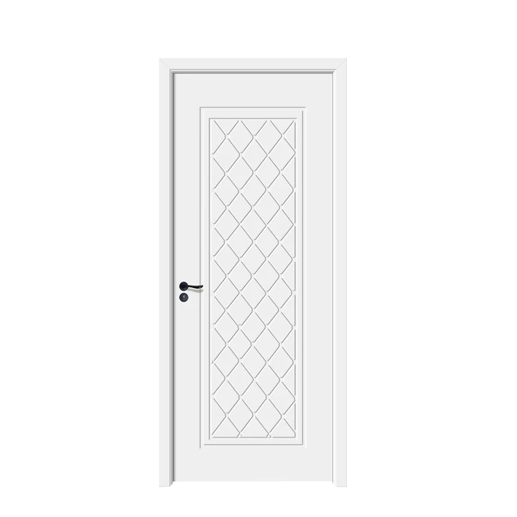 
Mesh interior door white warehouse door convenient sliding door 