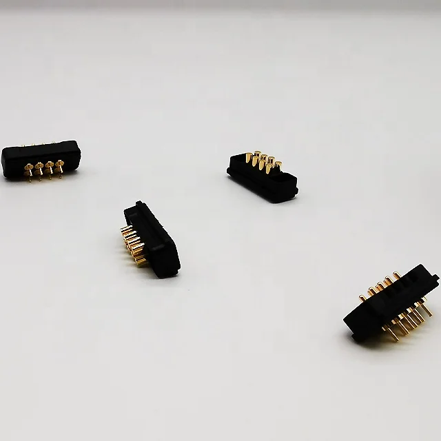8 pin new custom spring loaded contact smd battery pin  solder connector probe adapter pogo pin