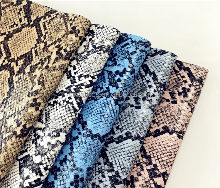 #8A210, Fashion PU Snake Skin Leather for Shoes and Bags (Cuero Sintetico Para Zapatos y Bolsos )