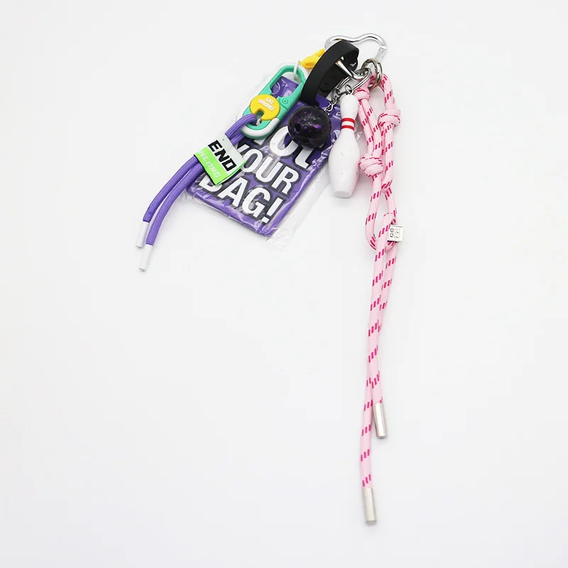 Spot new miu department hand bowling ball is not your bag label bag charm accessories car keychain