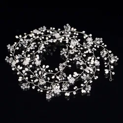 Feminine goodly charming forehead long hair decoration beads for jewelry making chain hair accessories for bride gold jewelry
