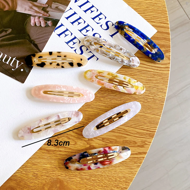 Медовый цветок, весна, свежая овальная форма, Цветочный 8,3 см, целлюлозный ацетат, металлический зажим для волос, Топпер