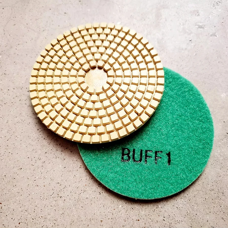 BUFF 3mm thick 4 size epoxy floor coating resin polishing pads diamond tools concrete grinder parts