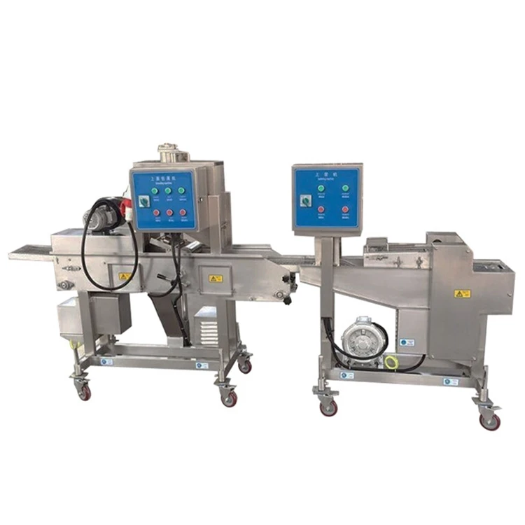 Chicken breading and battering machine small production fried chicken production line