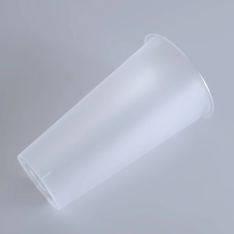 Good Quality PP Injection Bubble Cup 600ml Customized Logo Printing Disposable Frosted Plastic Cup With Factory Price