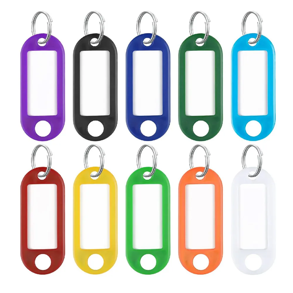 Factory Wholesale  hotel room,Identifiers,name, blank paper labels clear windows hotel room number plates plastic key ring tags