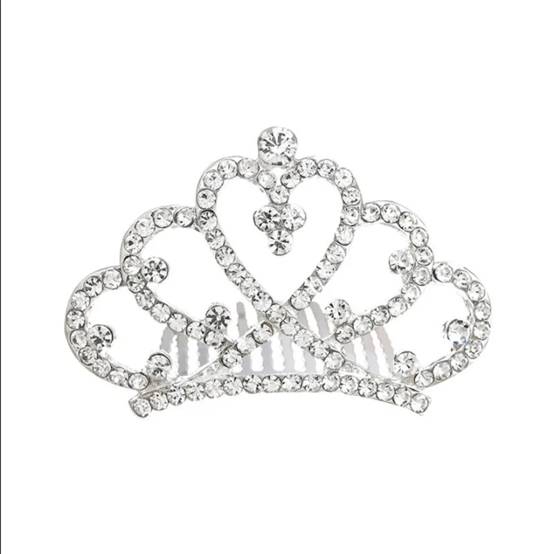  beautiful crown for Kids Princess Crown Crystal Rhinestones Diamonds silver Color Tiara