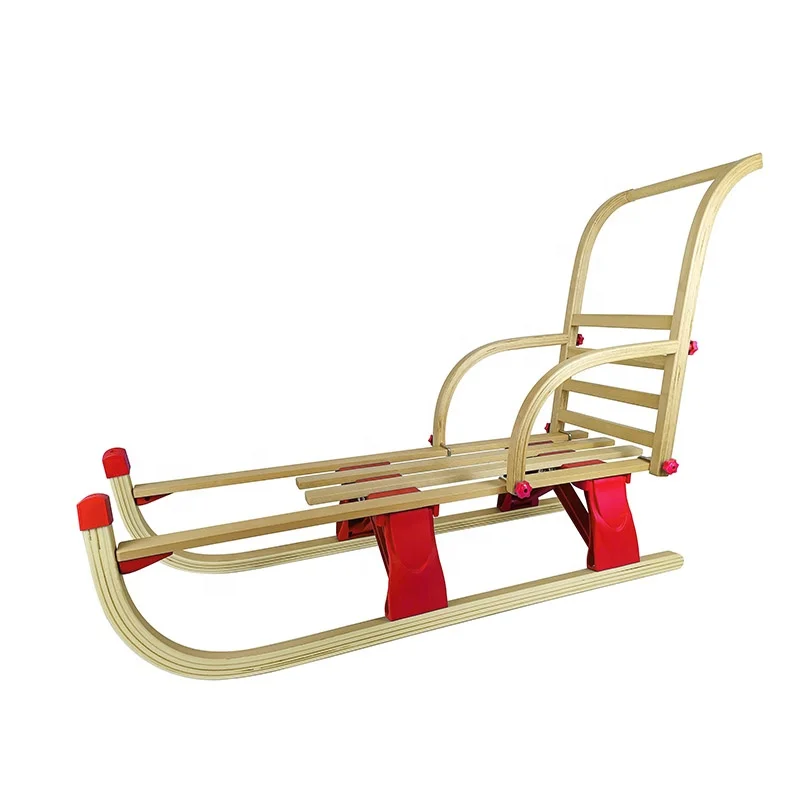 EU Standard Folding Wooden Snow Slide Sled for Winter Sports