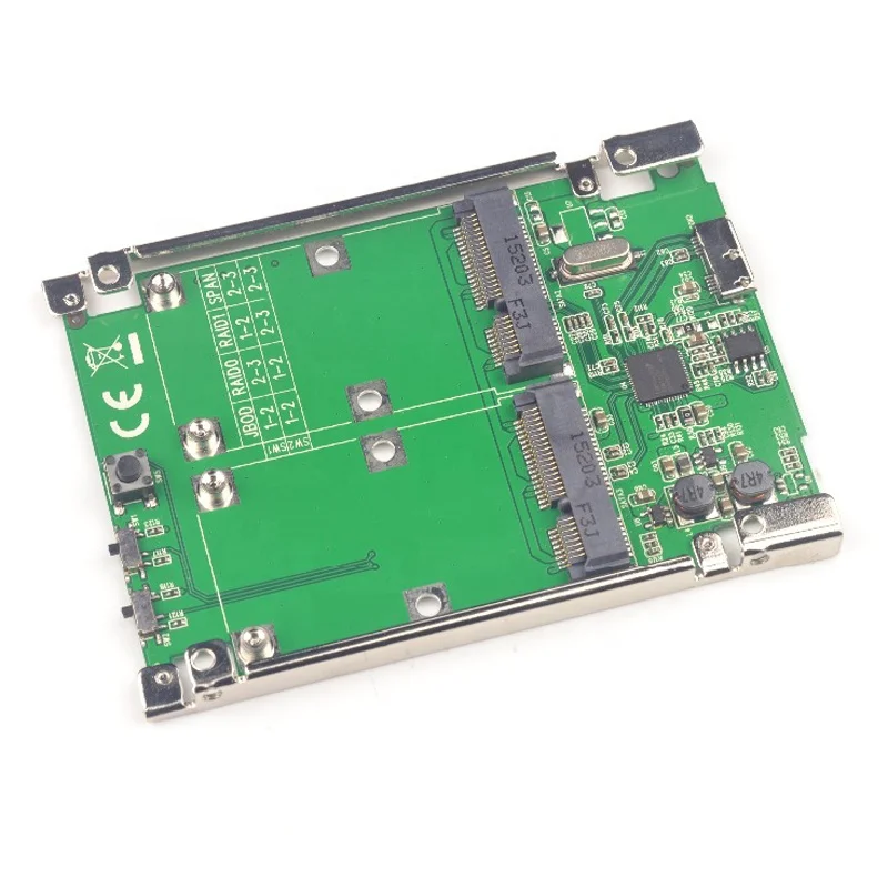 USB3.1 TYPE-A to DUAL mSATA RAID Adapter 2 MSATA Converter RAID0 RAID1 JBOD SPAN ASMEDIA ASM1352R CHIPSET 10Gbps win10 sata3.0